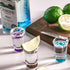 50ml Shot Glasses Coloured Base Set of 6